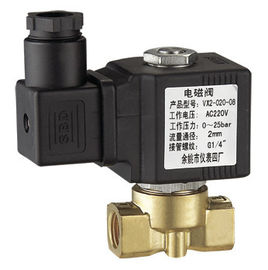 VX2 brass miniature solenoid valve direct acting normally closed NC 1 / 8 " - 1 / 4 "  DC12V 24V