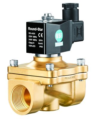 N2W Series NSF Certified Big Size Direct Acting Solenoid Valve 3/8'-2' AC220V DC24V Normally Closed Normally Open