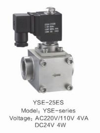 Vanne électromagnétique pilote à haute pression de puissance faible, valve de l'eau de solénoïde de basse tension