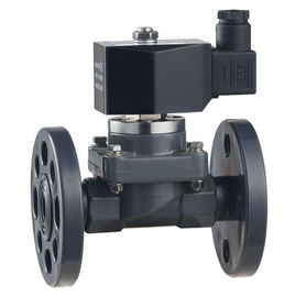 2 anti Dn15-40mm bride en plastique corrosive de vanne électromagnétique de la manière et montage rapide